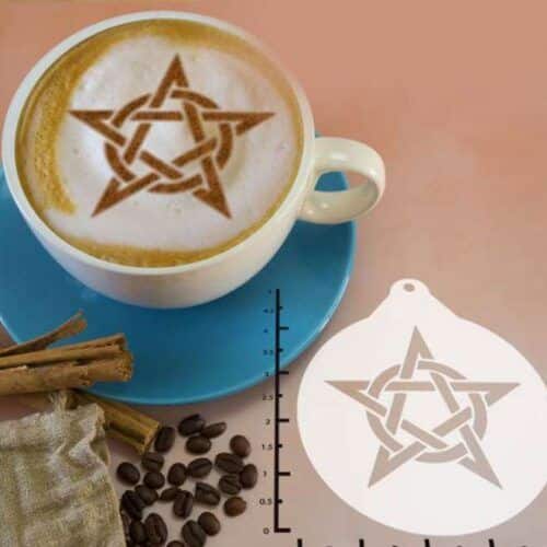 Pentagram Knot 263-140 Latte Art Stencil