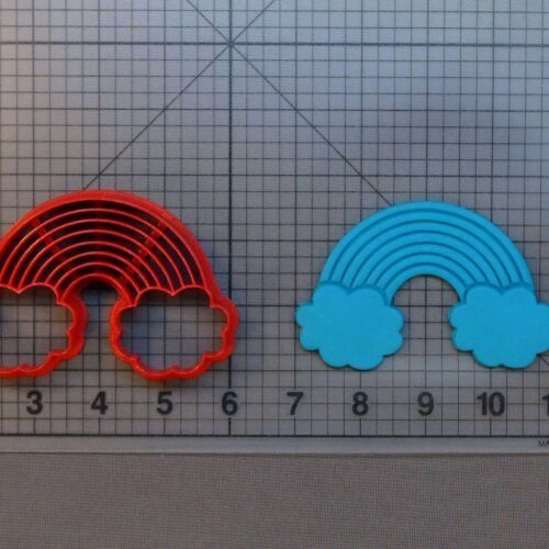 Rainbow with Clouds 266-A995 Cookie Cutter
