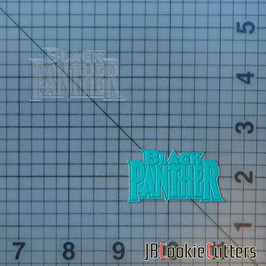Black Panther Logo 227-760 Cookie Cutter and Acrylic Stamp - Image 2