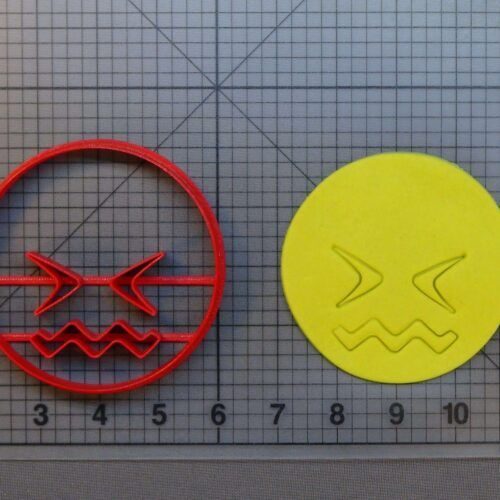 Confounded Emoji 266-B244 Cookie Cutter