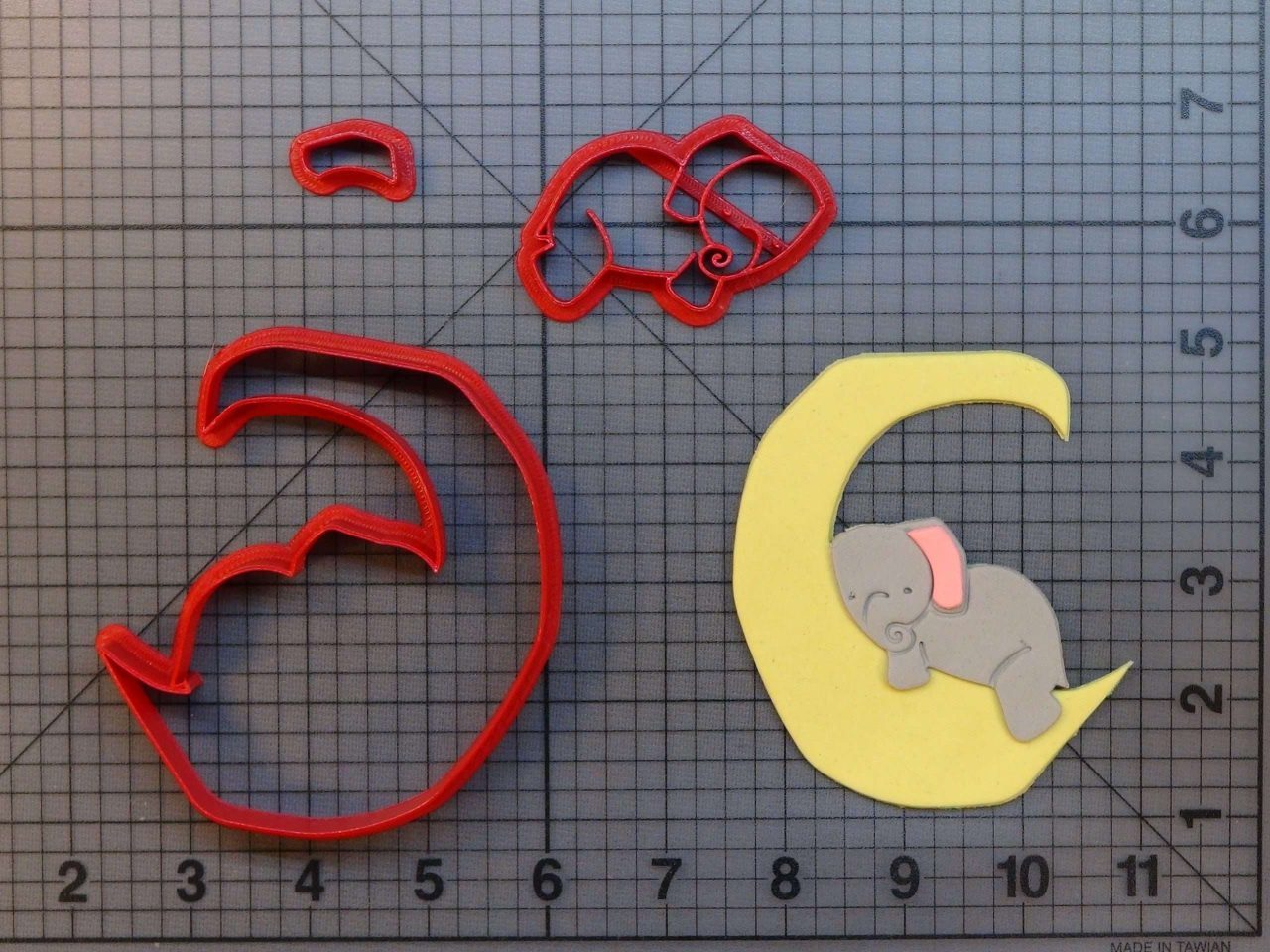 Elephant Moon 266-B312 Cookie Cutter Set