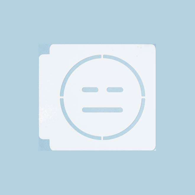 Emoji - Expressionless 783-A807 Stencil