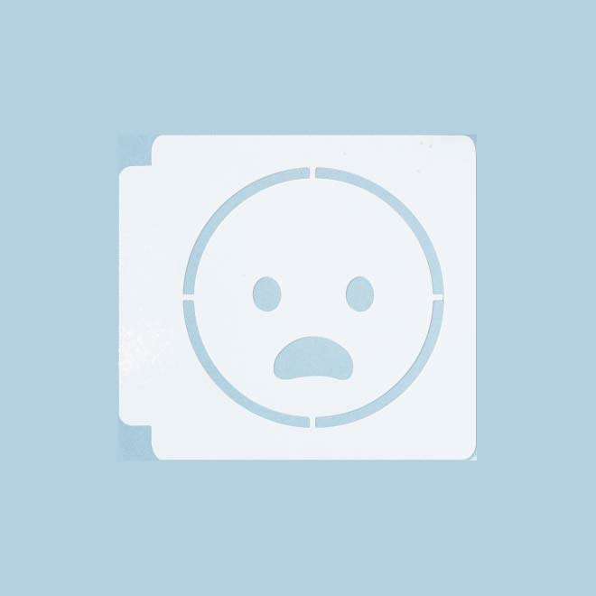 Emoji - Frowning Open Mouth 783-A804 Stencil