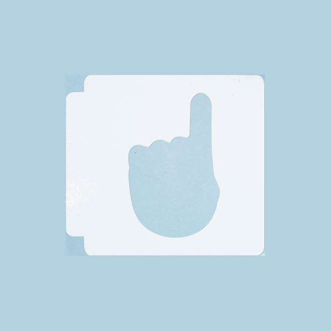 Emoji - Index Finger Pointing Up 783-A835 Stencil
