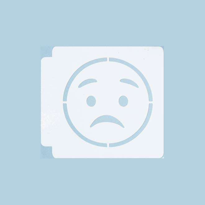 Emoji - Worried 783-A794 Stencil