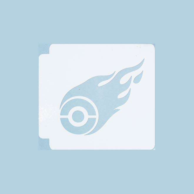 Flaming Tire Simple 783-A857 Stencil