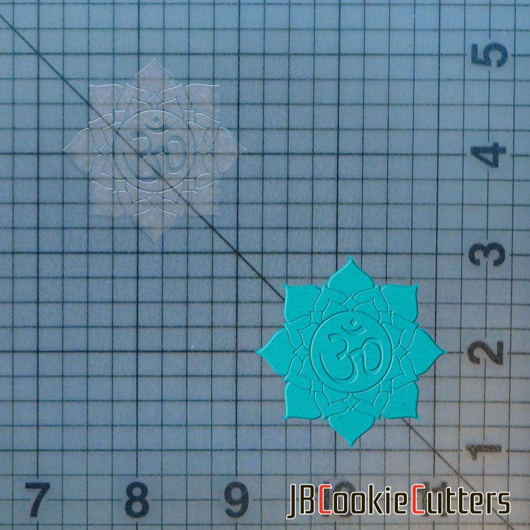 Ohm Lotus 227-247 Cookie Cutter and Stamp