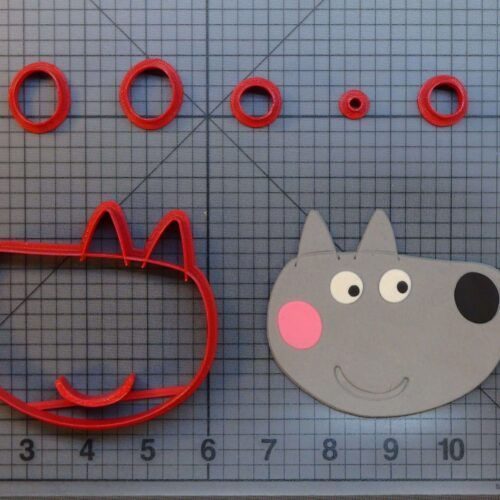 Peppa Pig - Wendy Wolf 266-B235 Cookie Cutter Set
