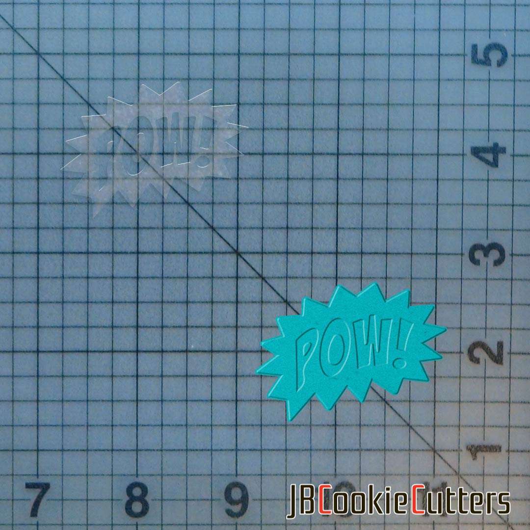 Pow Sign 227-137 Cookie Cutter and Stamp - Image 2