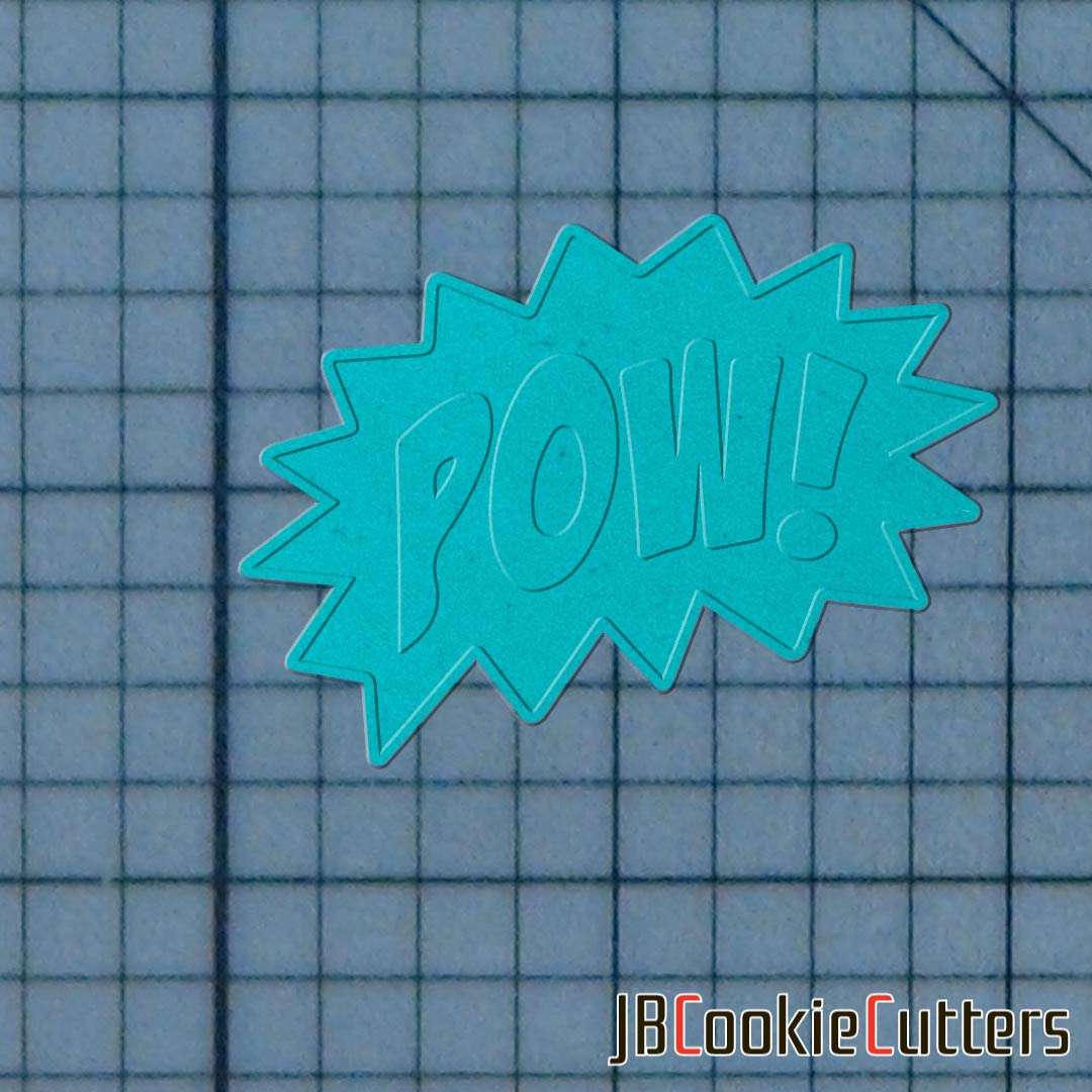 Pow Sign 227-137 Cookie Cutter and Stamp - Image 3