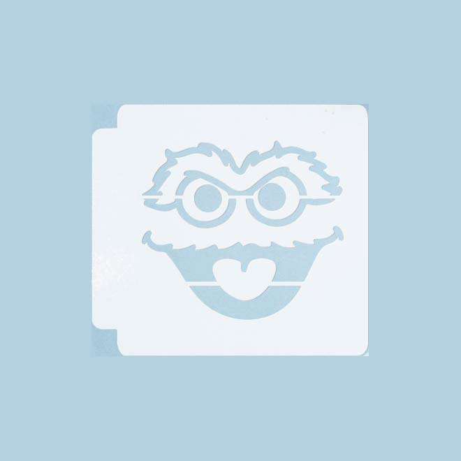 Sesame Street Oscar the Grouch Face 783-A861 Stencil