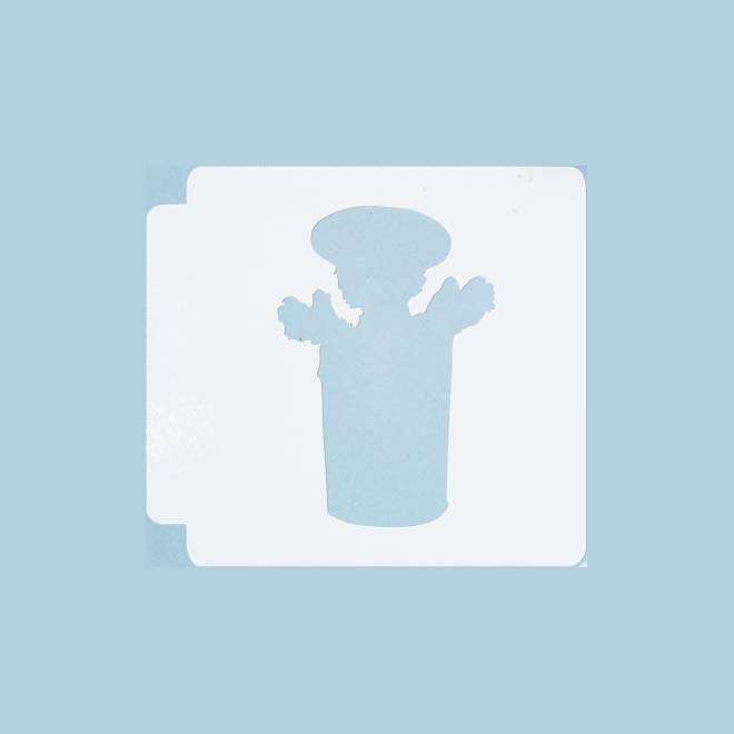 Sesame Street Oscar the Grouch Silhouette 783-A870 Stencil