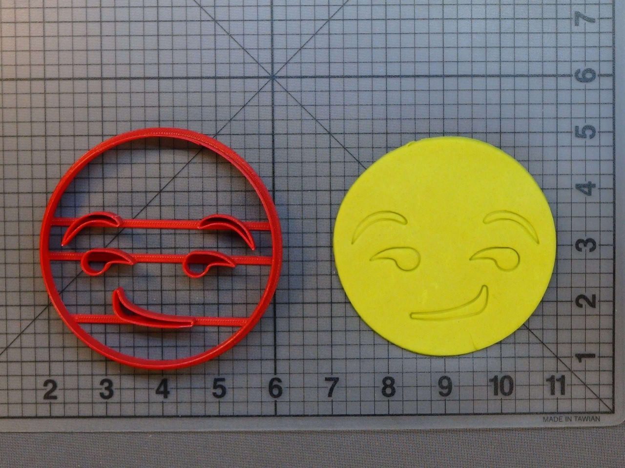 Smirking Emoji 266-B242 Cookie Cutter