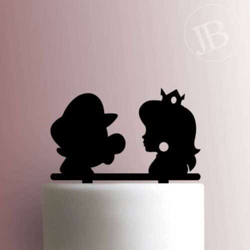 Super Mario - Mario and Peach 225-683 Cake Topper