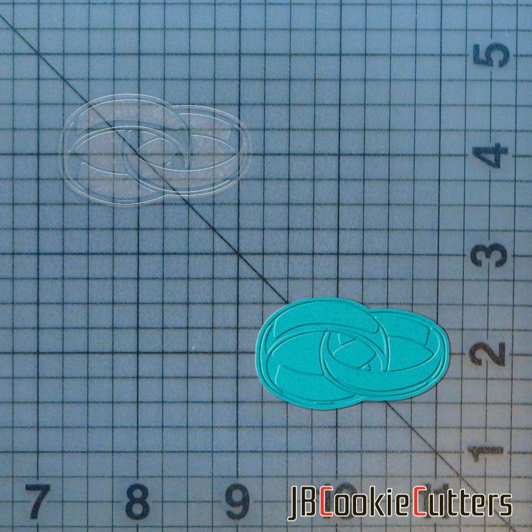Wedding Rings 227-144 Cookie Cutter and Stamp - Image 2