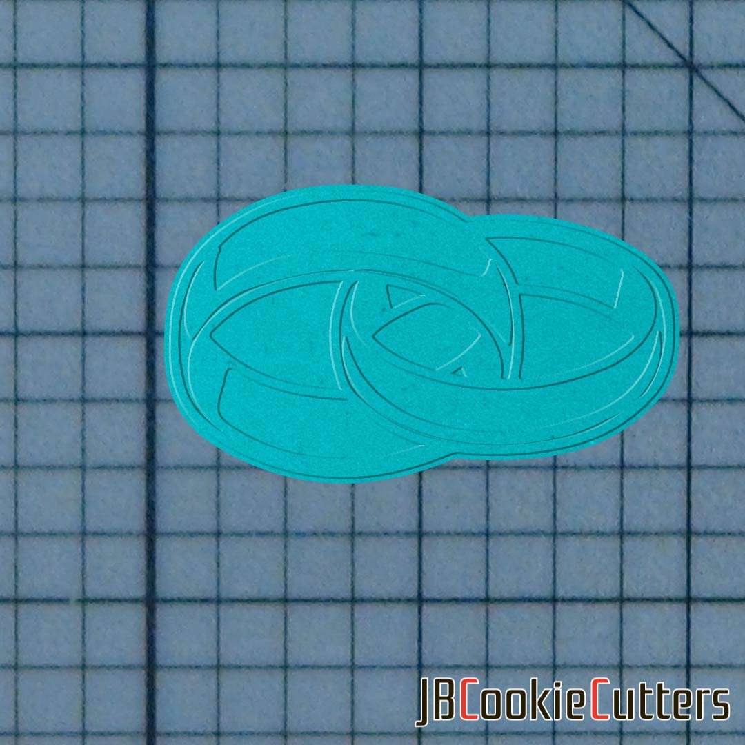 Wedding Rings 227-144 Cookie Cutter and Stamp - Image 3