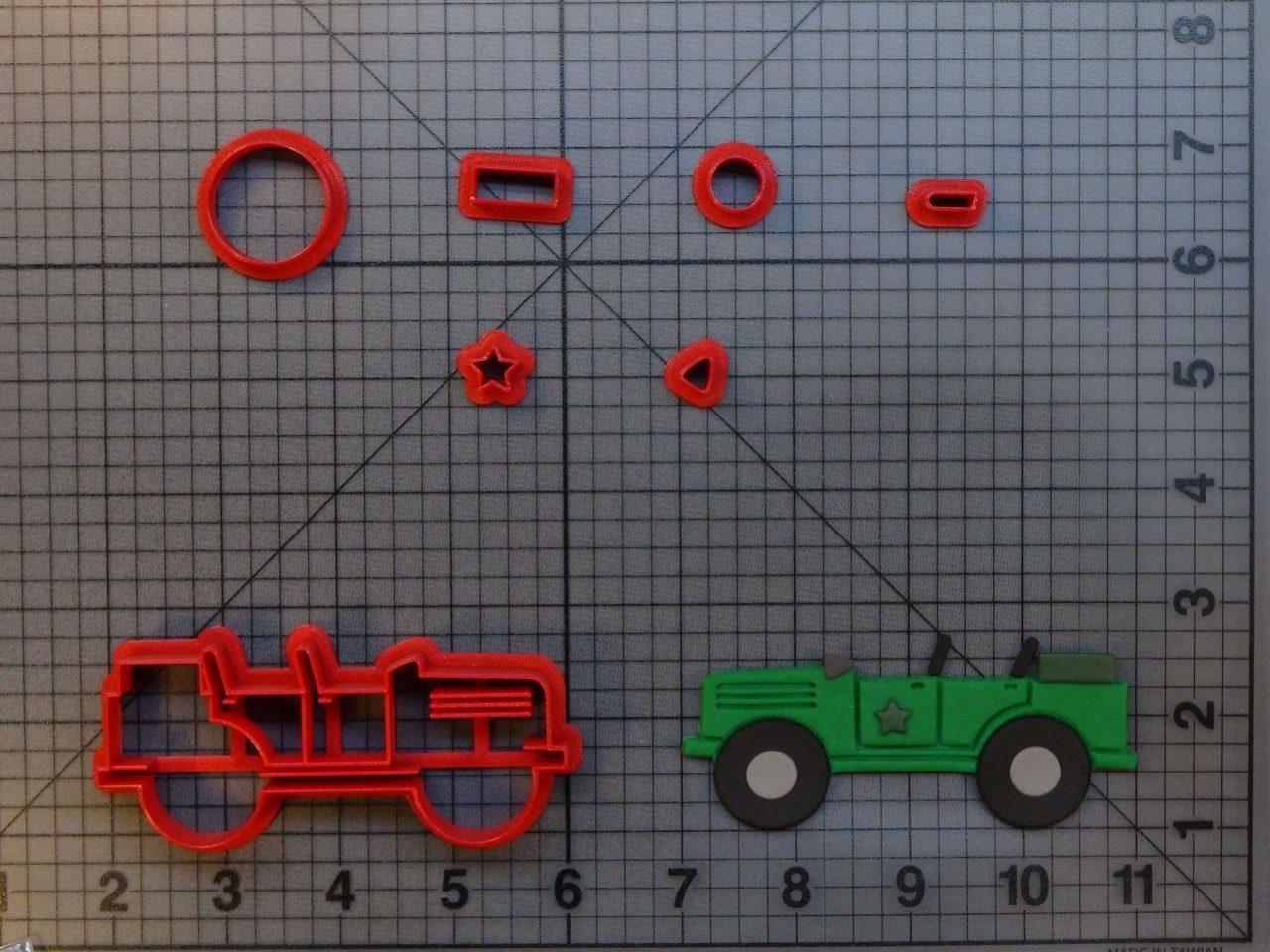 Army Car 266-A812 Cookie Cutter Set