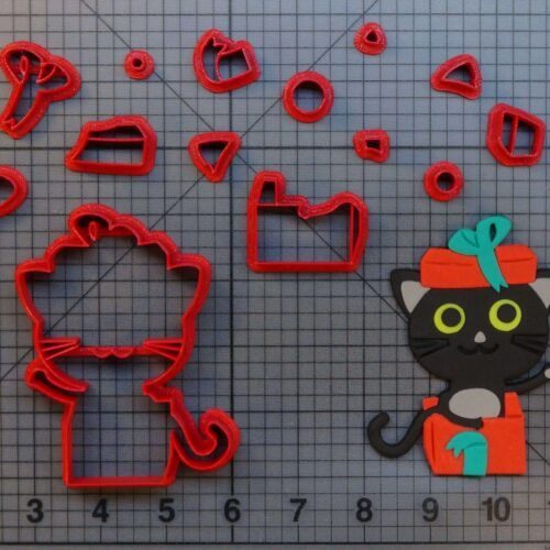 Birthday Cat 266-B386 Cookie Cutter Set