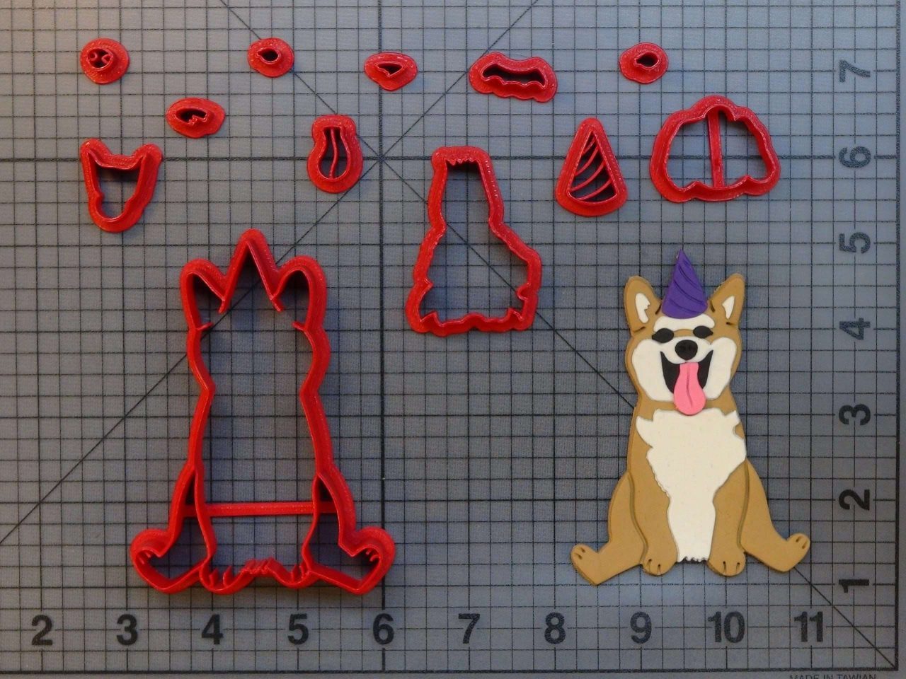 Birthday Dog - Shiba Inu 266-B399 Cookie Cutter Set