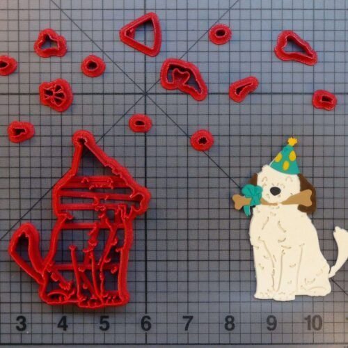 Birthday Dog 266-B400 Cookie Cutter Set