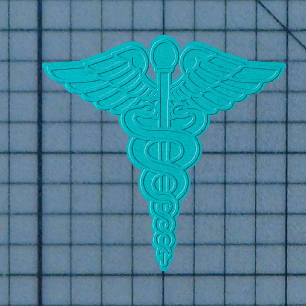 Caduceus 227-156 Cookie Cutter and Acrylic Stamp - Image 3