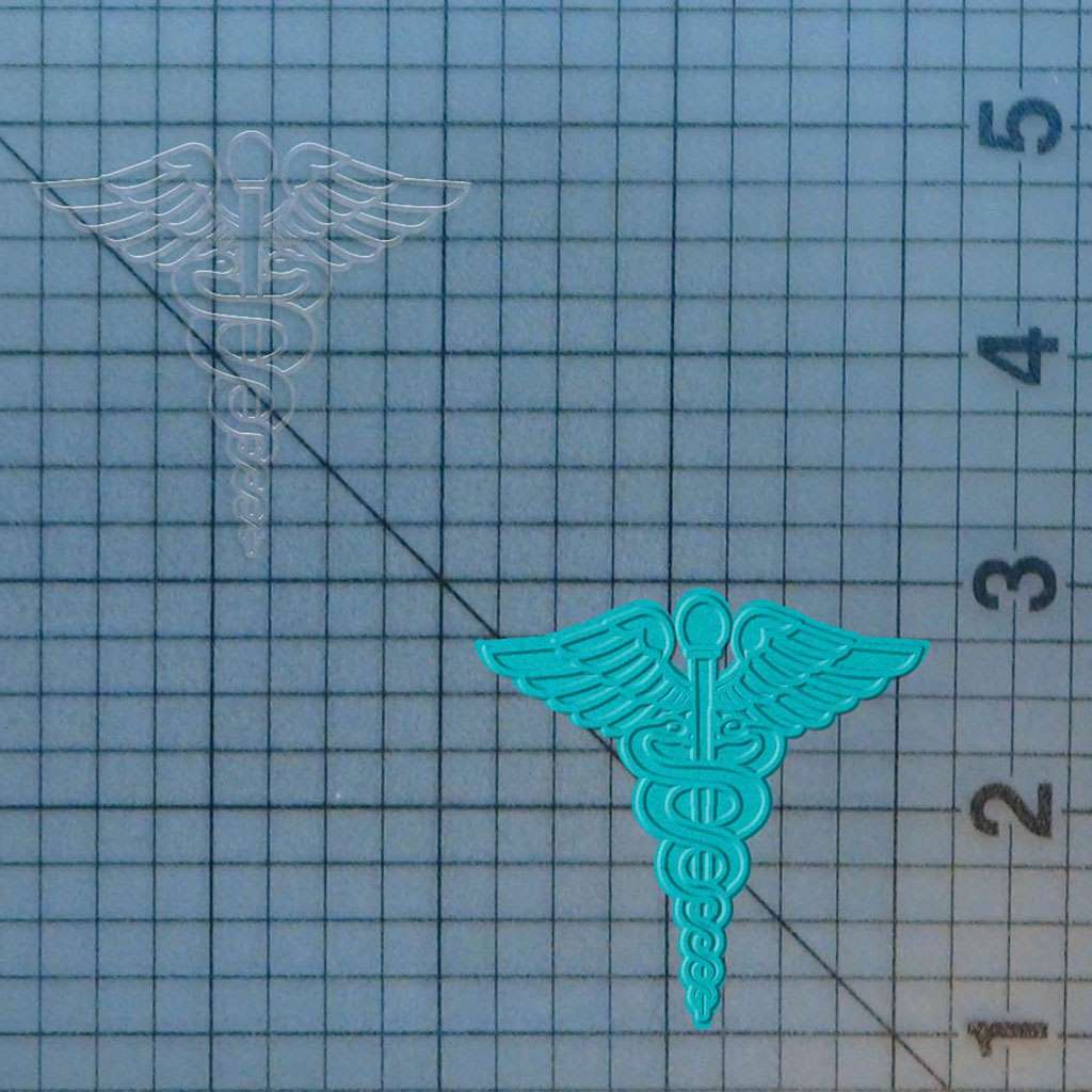 Caduceus 227-156 Cookie Cutter and Acrylic Stamp - Image 4