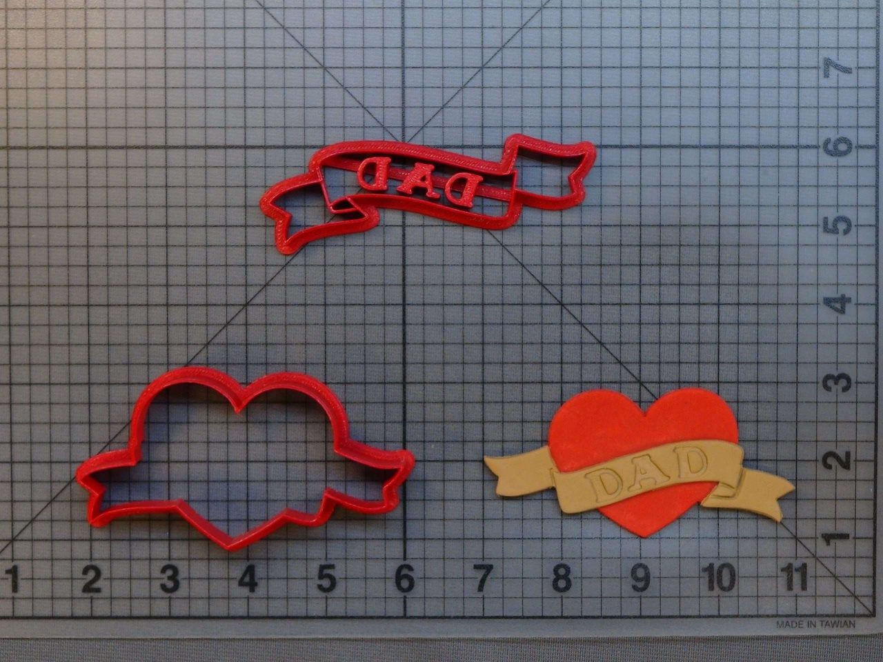 Dad Heart 266-G939 Cookie Cutter Set