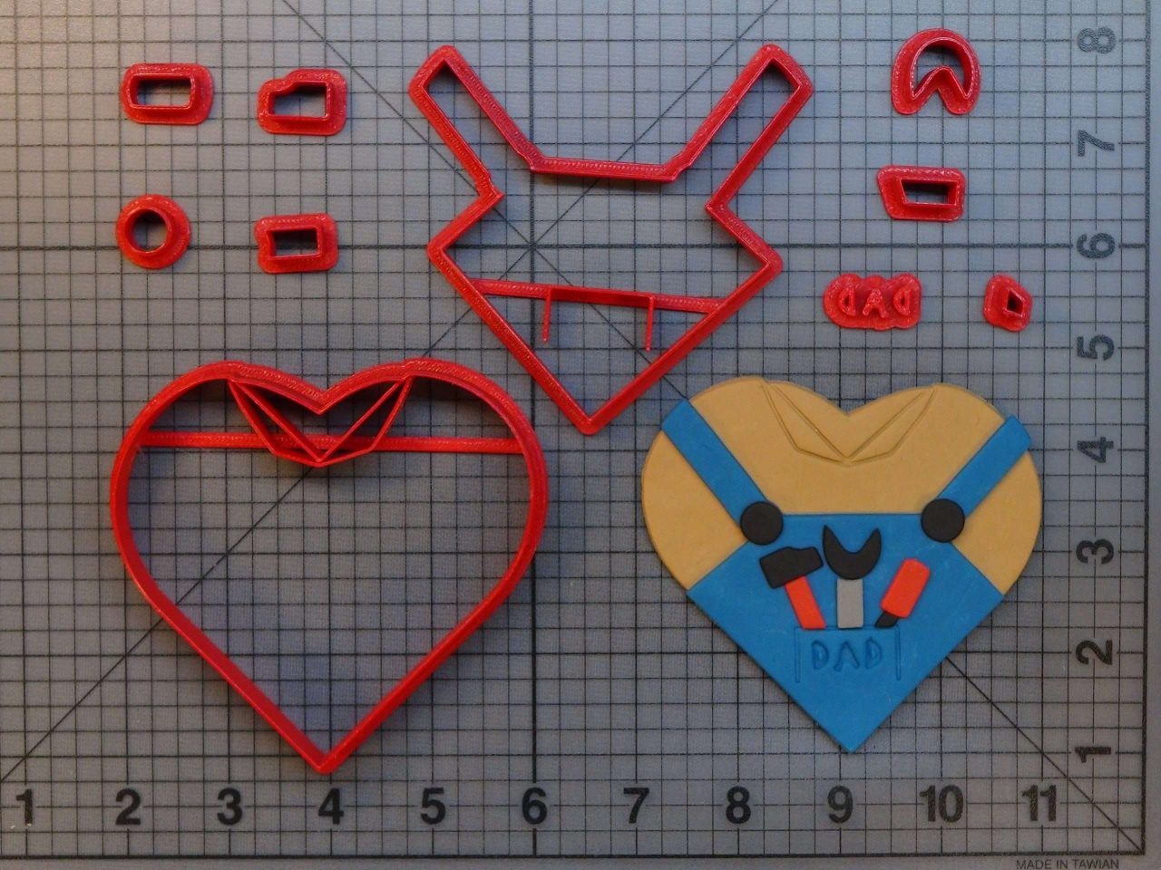 Dad Heart 266-B456 Cookie Cutter Set