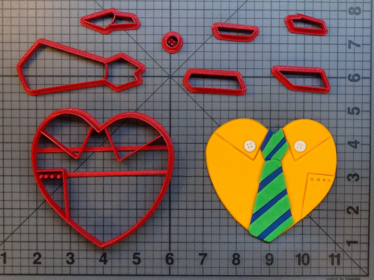 Dad Heart 266-B456 Cookie Cutter Set