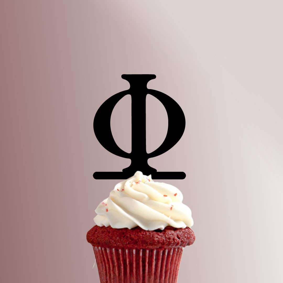 Greek Alphabet Phi 228-075 Cupcake Topper
