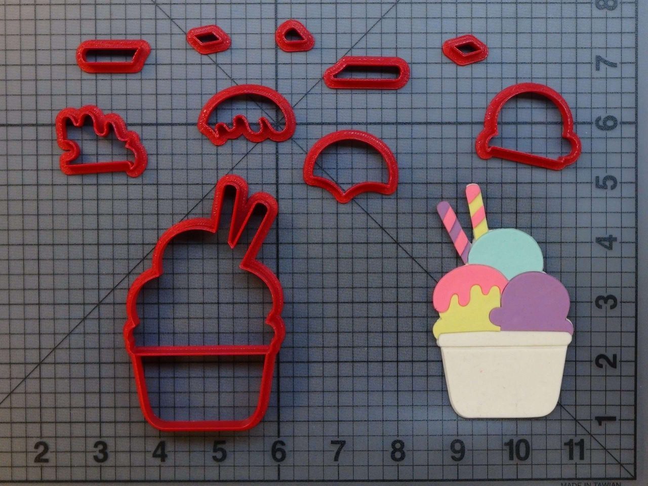 Ice Cream 266-B494 Cookie Cutter Set