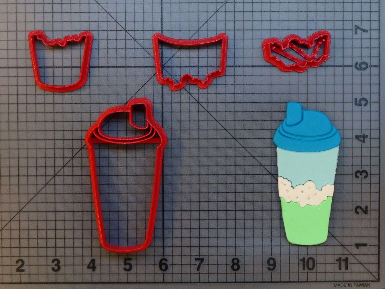 Protein Shake 266-B472 Cookie Cutter Set