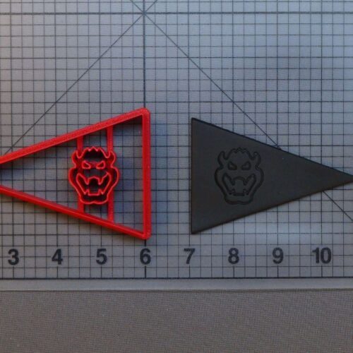Super Mario - Bowser Flag 266-B449 Cookie Cutter