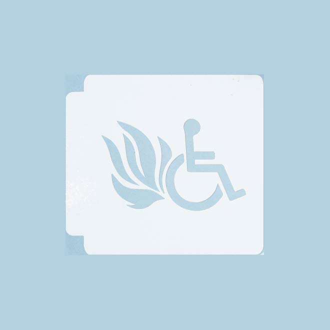 Wheelchair Silhouette 783-A858 Stencil