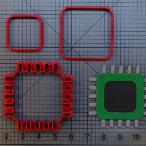 Computer Chip 266-B652 Cookie Cutter Set