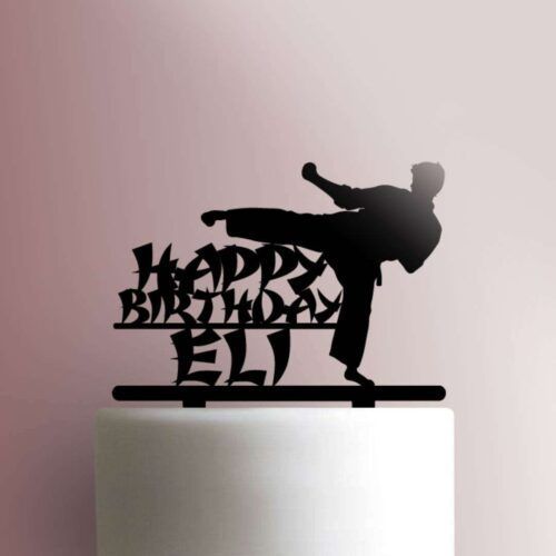 Custom Karate Happy Birthday 225-757 Cake Topper