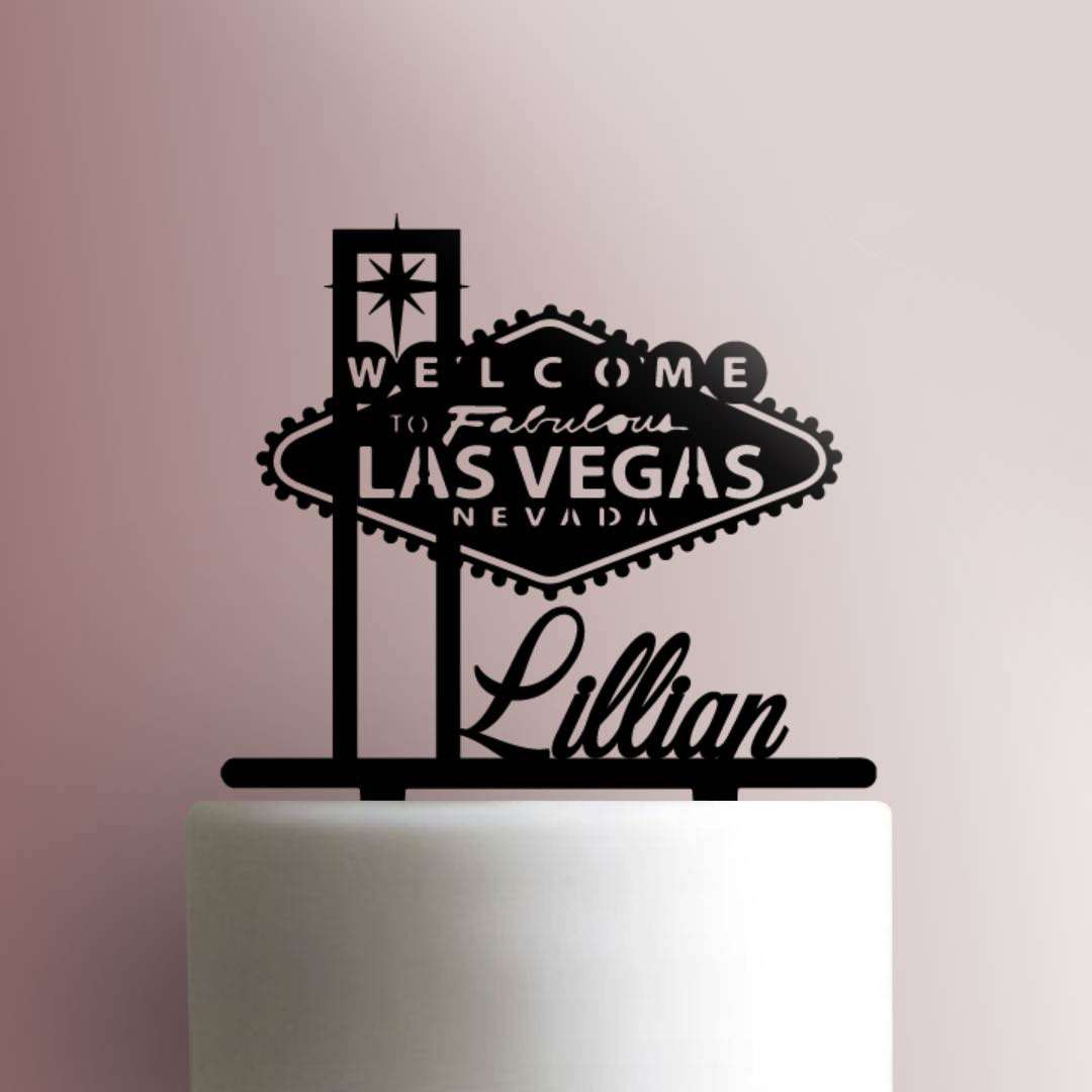 Custom Welcome to Fabulous Las Vegas 225-754 Cake Topper