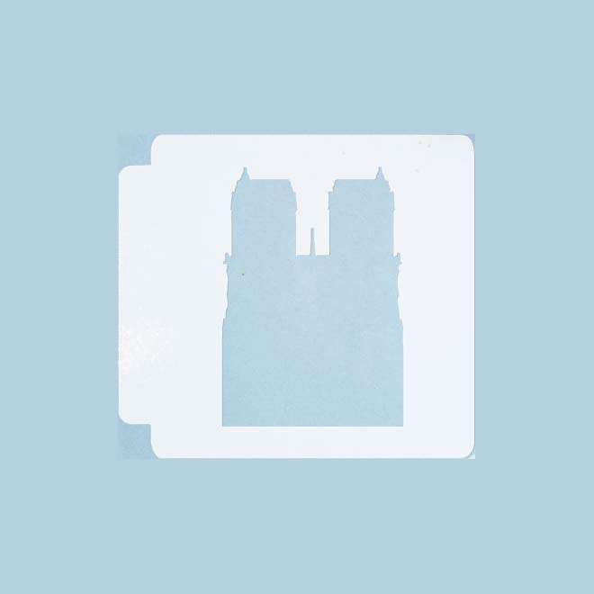 Notre Dame Towers Paris 783-B131 Stencil