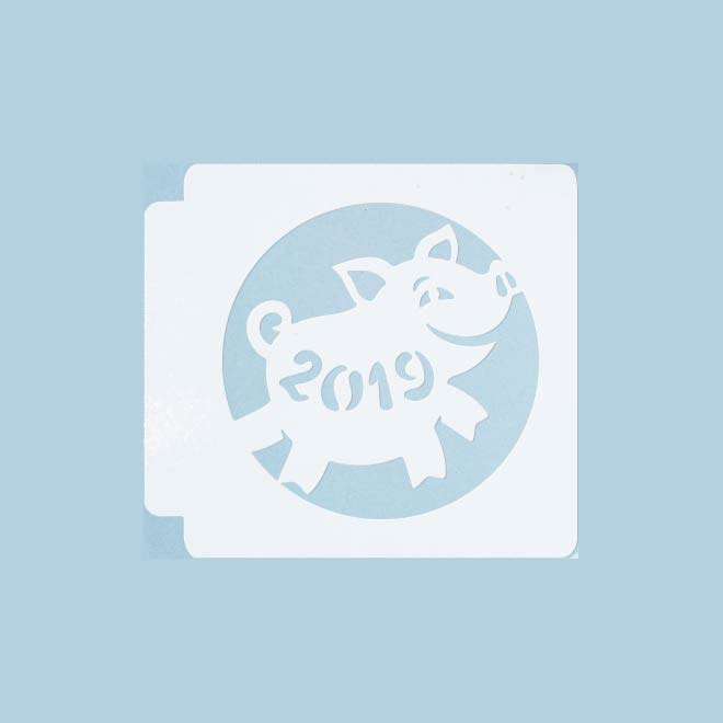 Pig New Year 2019 783-A969 Stencil