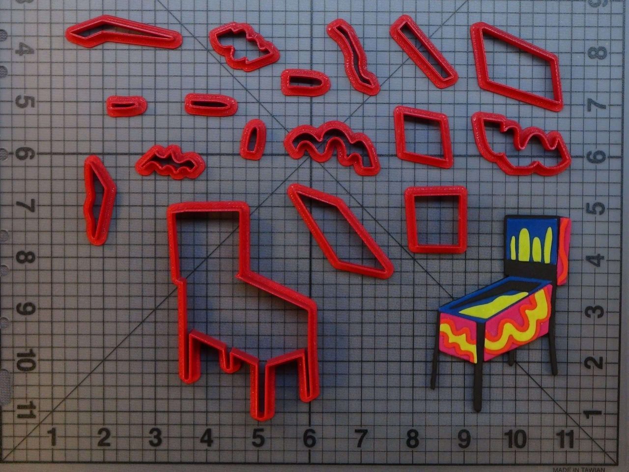 Pinball Machine 266-B643 Cookie Cutter Set
