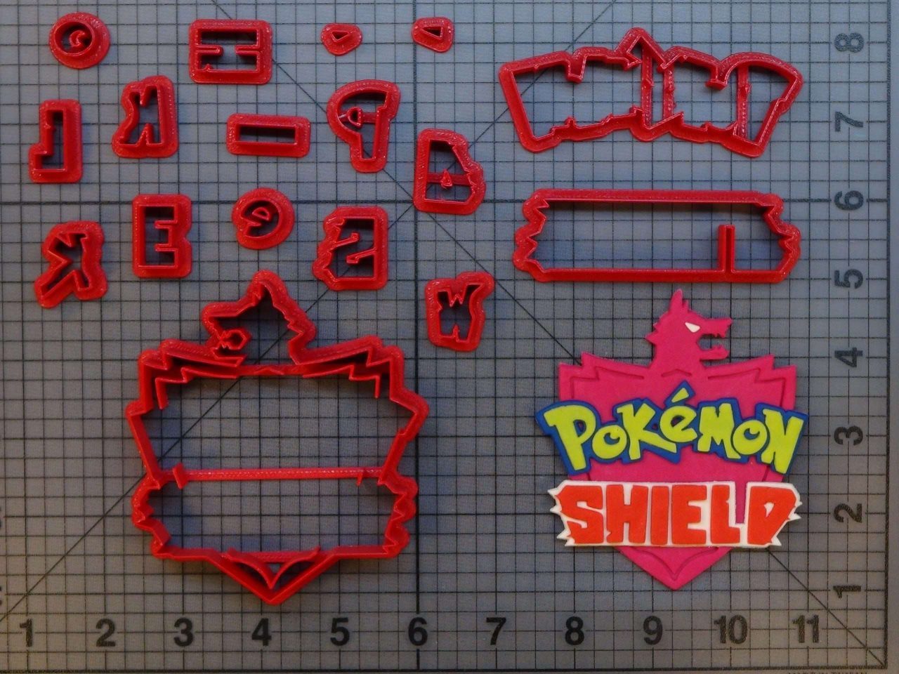 Pokemon Shield Logo 266-B554 Cookie Cutter