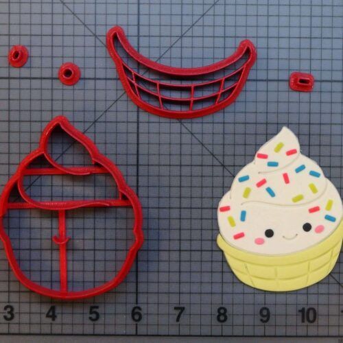 Soft Serve Ice Cream 266-B632 Cookie Cutter Set