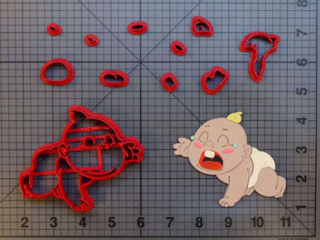 Crying Baby 266-B630 Cookie Cutter Set