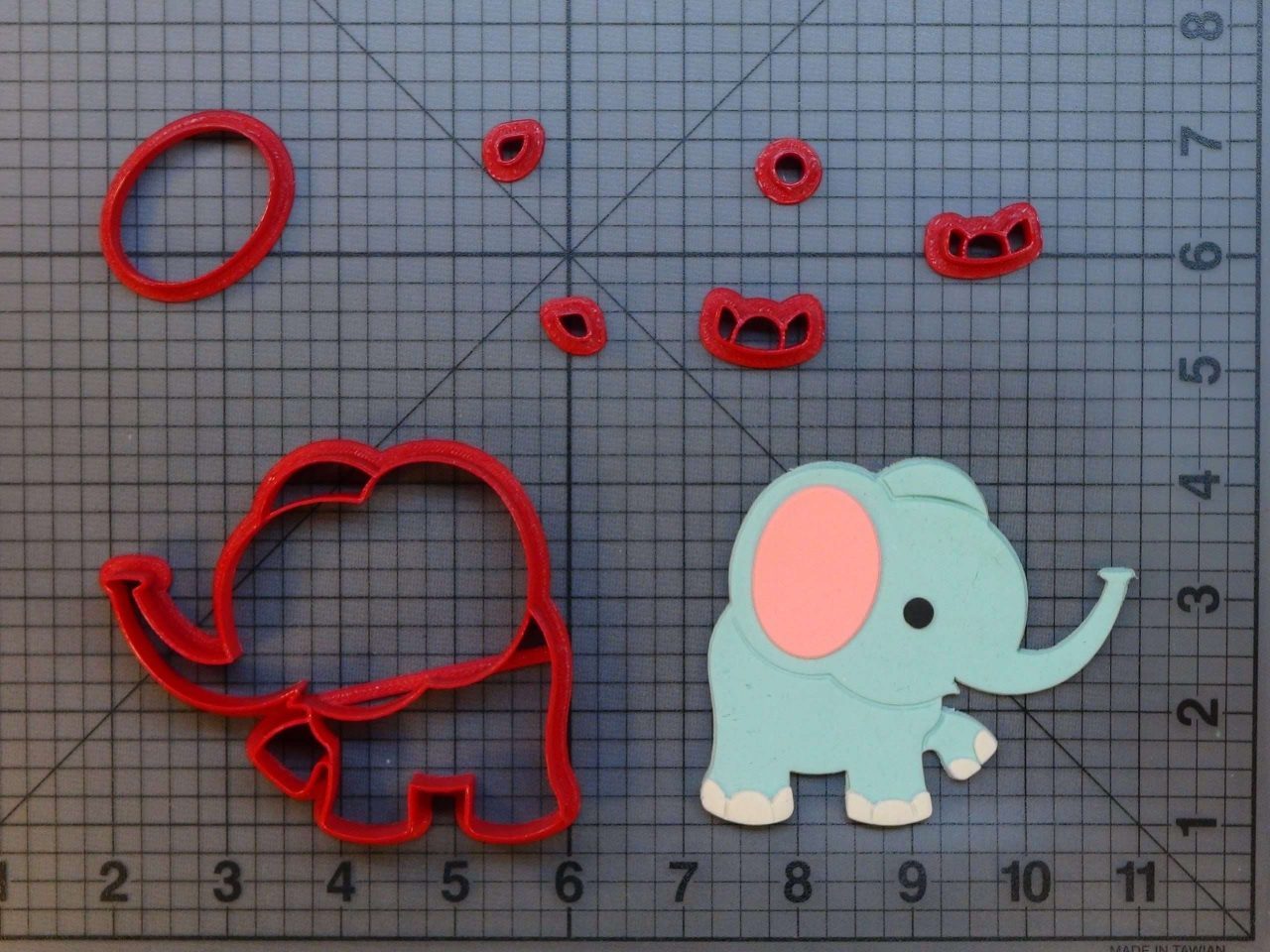 Cute Elephant 266-B805 Cookie Cutter Set