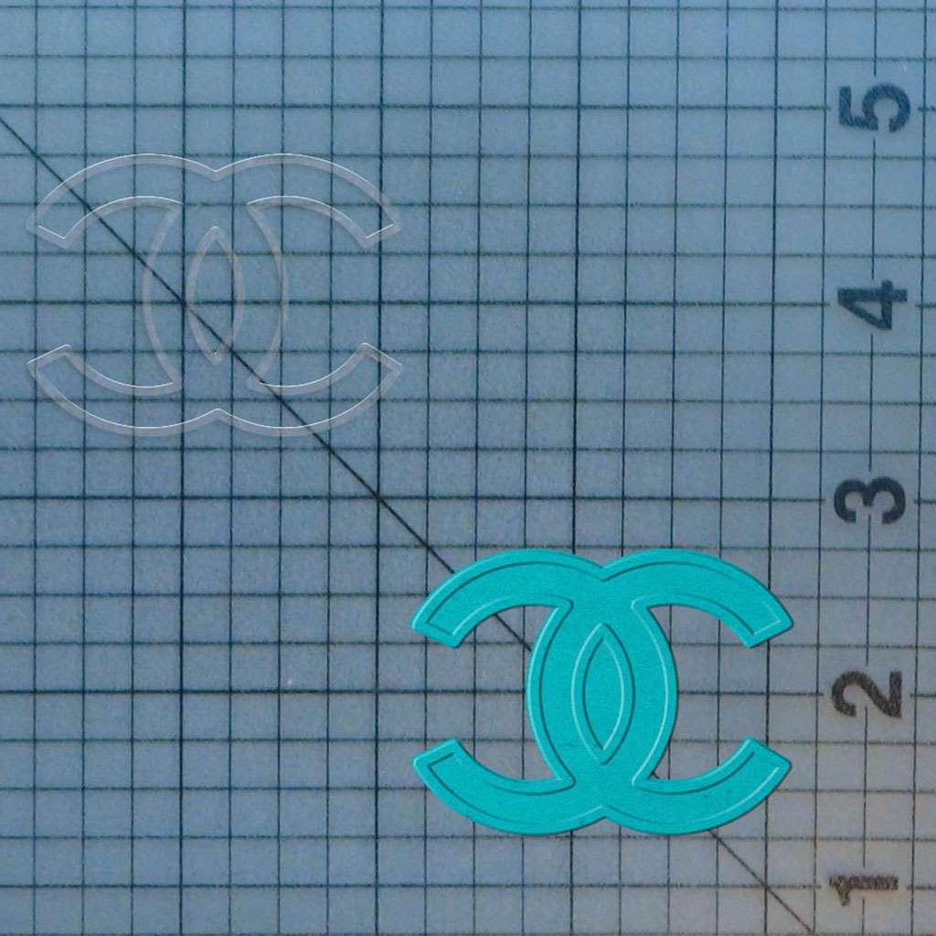 High Fashion CH Logo 227-796 Cookie Cutter and Acrylic Stamp - Image 4