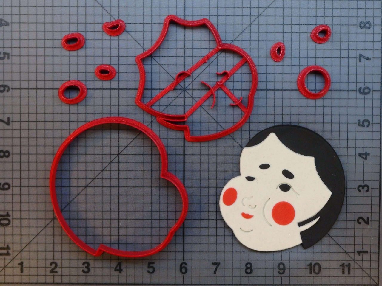 Japanese Kabuki Mask 266-B797 Cookie Cutter Set