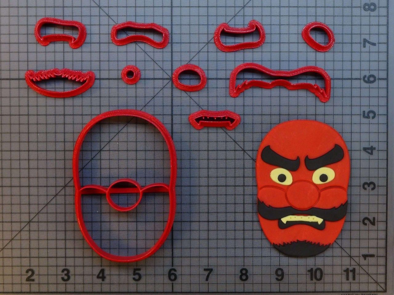Japanese Mask 266-B799 Cookie Cutter Set