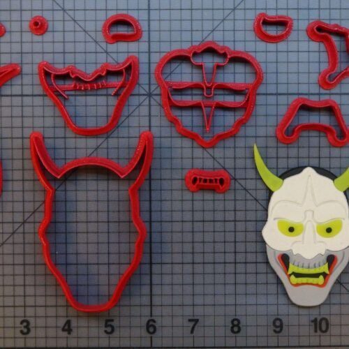 Japanese Oni Mask 266-B800 Cookie Cutter Set