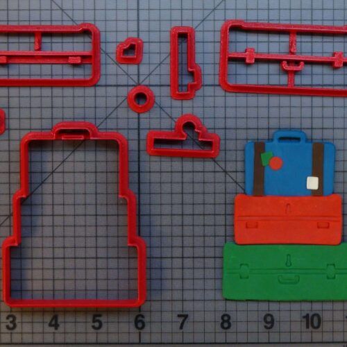 Stacked Luggage 266-B728 Cookie Cutter Set