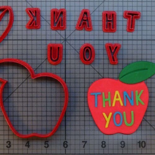Teacher Thank You 266-B719 Cookie Cutter Set